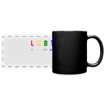 La vie LGBT s’améliore ensemble - LGBTQ - Mug panoramique uni - noir - Devant