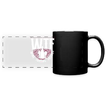 Sommelier Wine Drinking Tasting - Panorama-Tasse farbig - Schwarz - Vorne