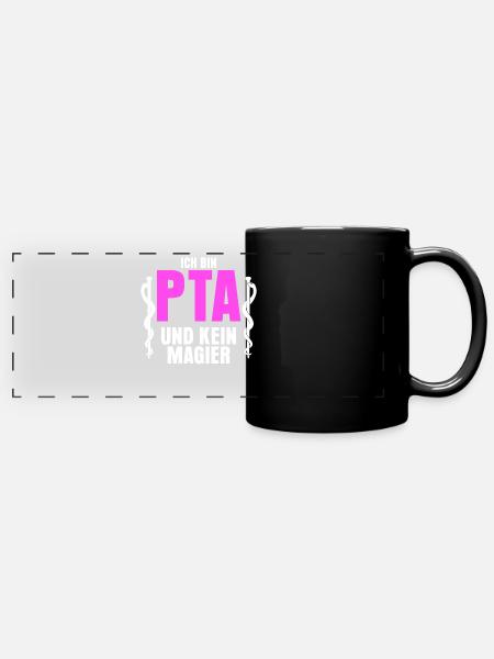 PTA Spruch Apothker Apotheke - Panorama-Tasse farbig - Schwarz