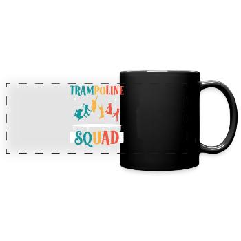 Trampolin Kader Springen Trampoliner Trampolinspri - Panorama-Tasse farbig - Schwarz - Vorne