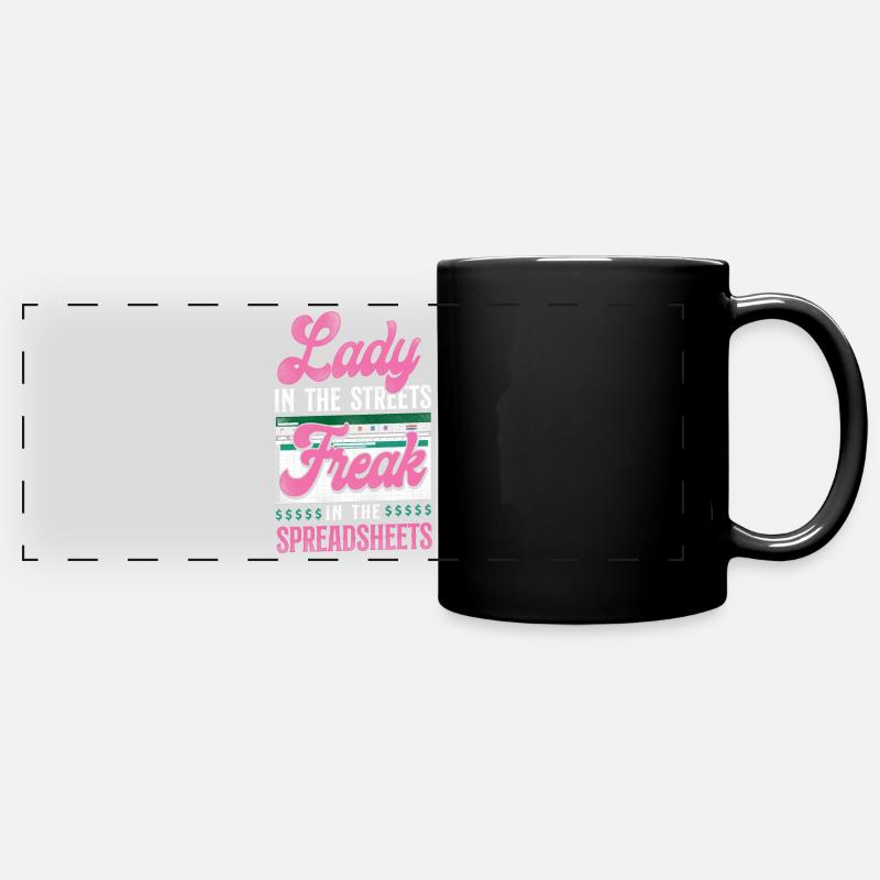 Comptable Comptable Comptable Comptabilité - Mug panoramique uni - noir