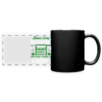 Accountant Bookkeeper Accounting - Full Colour Panoramic Mug - black - Front