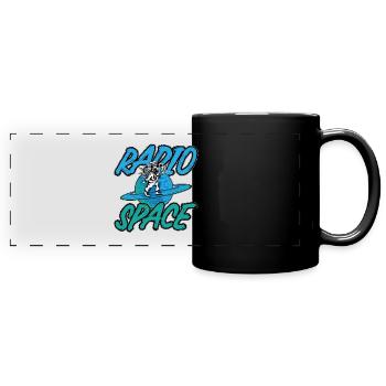 Astronomie Music Lover Radio Space Stars Universe - Mug panoramique uni - noir - Devant