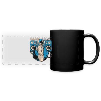 Astronomie Stars Music Lover Radio Space Universe - Mug panoramique uni - noir - Devant