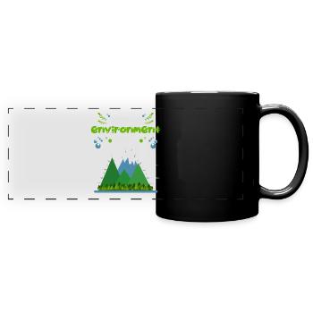 Welt Umwelttag, Journée mondiale de l’environnement - Mug panoramique uni - noir - Devant
