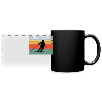 See You Later - Ski lovers - Full Colour Panoramic Mug - black - Front