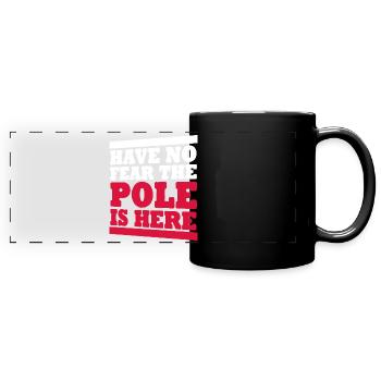 Poland Pole Polish flag Polish - Full Colour Panoramic Mug - black - Front
