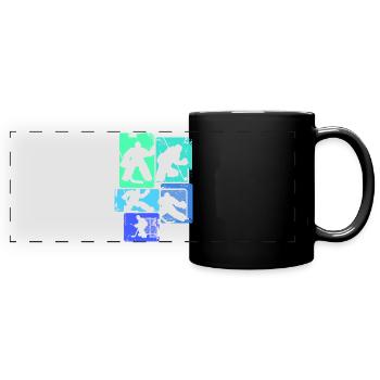 Hockey sur glace Gardien de but Garçons Enfants Hommes - Mug panoramique uni - noir - Devant