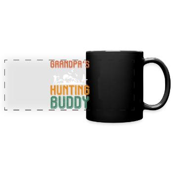 Le compagnon de chasse de grand-père - Hunter - Mug panoramique uni - noir - Devant