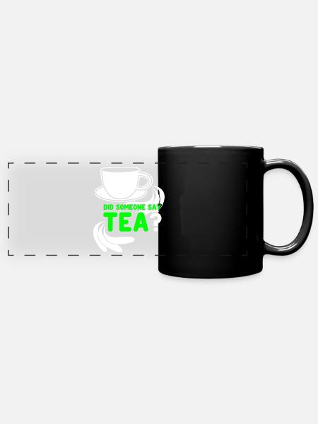 Teetrinker Tee Tasse Teebeutel Teetasse - Panorama-Tasse farbig - Schwarz