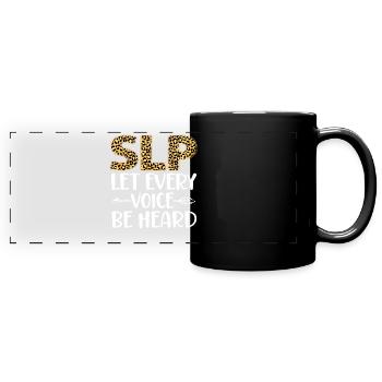 Speech Therapist Therapy Assistant - Full Colour Panoramic Mug - black - Front