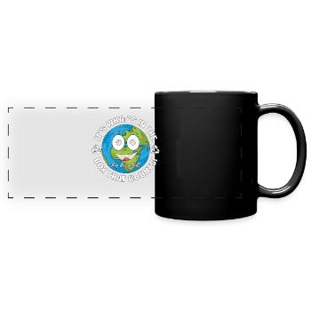 Recycler c’est ce qu’il y a dans la boîte Go Green Recycler - Mug panoramique uni - noir - Devant