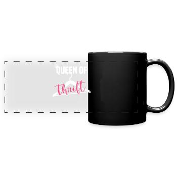 Secondhand Shop Secondhand Eco Hipster Used - Full Colour Panoramic Mug - black - Front
