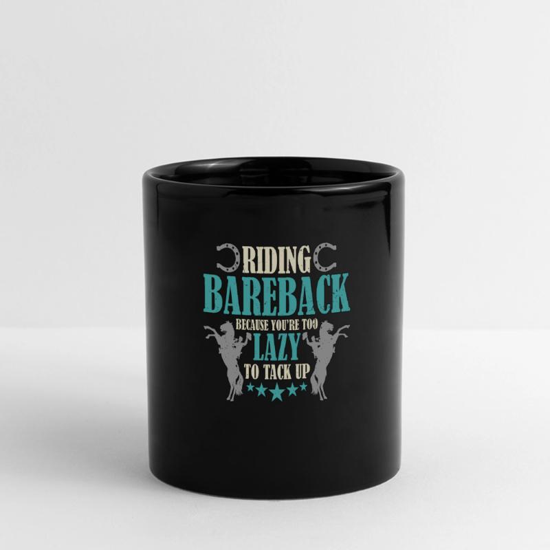 Bareback Rouler Bareback parce que vous êtes le Far West Mug panoramique uni