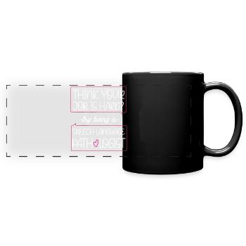 Speech Therapist Therapy Assistant - Full Colour Panoramic Mug - black - Front