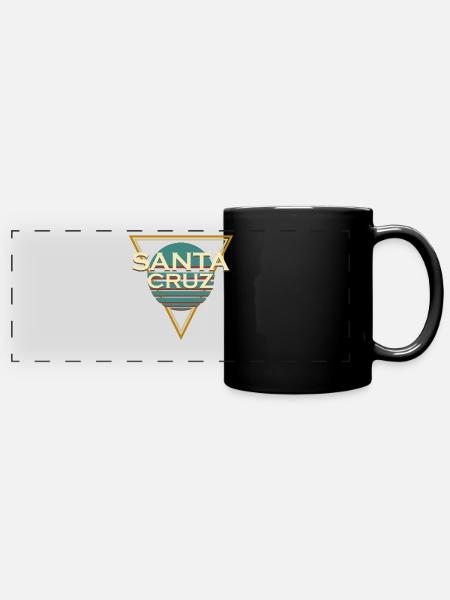 Santa Cruz Surfing - Panorama-Tasse farbig - Schwarz