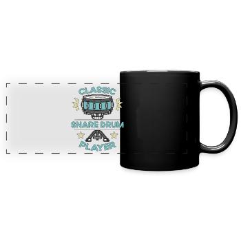 Snare Drum Classic Snare Drum Player Instrument - Mug panoramique uni - noir - Devant