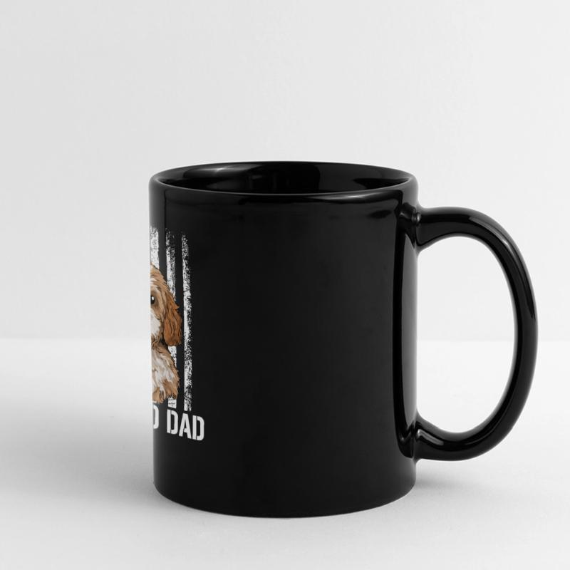 cavapoo dog, cavapoo Panorama-Tasse farbig