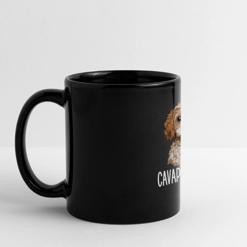 cavapoo dad, cavapoo Panorama-Tasse farbig