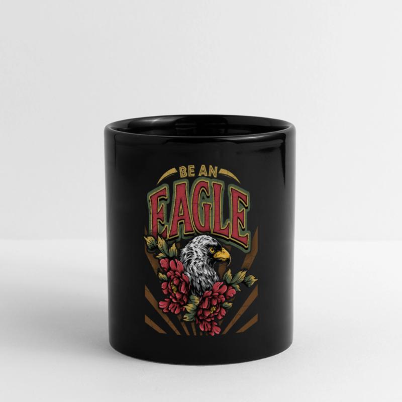Vintage Eagle, Eagle Eagle, Saying, Be-An-Eagle Full Colour Panoramic Mug