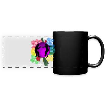 Boogie Woogie Retro Tanzen Swing - Panorama-Tasse farbig - Schwarz - Vorne