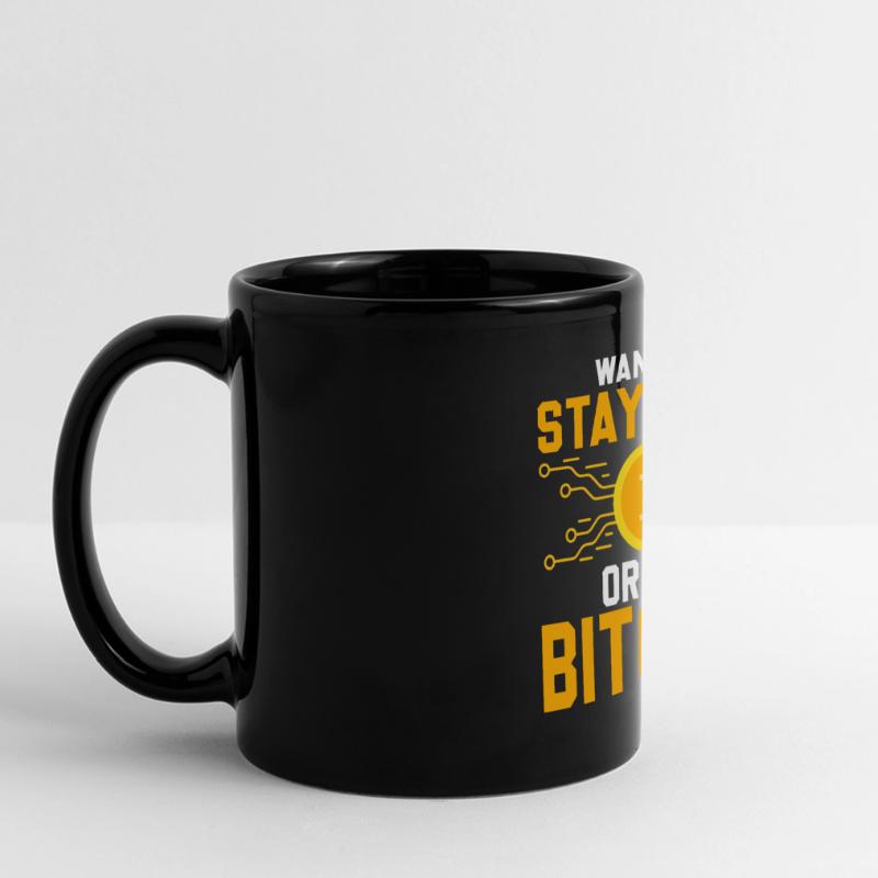 Möchtest Du Arm Bleiben Oder Bitcoin Kaufen Panorama-Tasse farbig