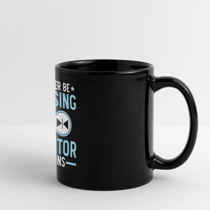 I would rather press elevator buttons elevators Full Colour Panoramic Mug