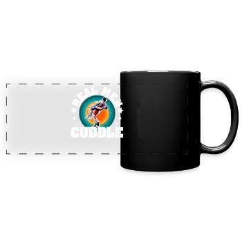 Lutte Sport Arts Martiaux Lutteur Lutte - Mug panoramique uni - noir - Devant