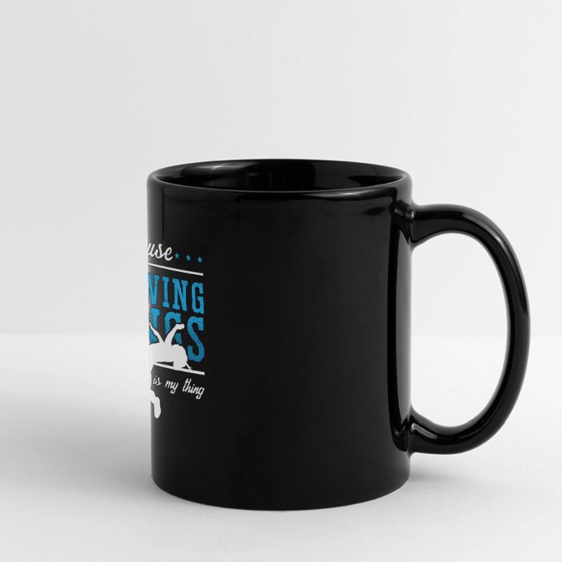 L’athlétisme parce que lancer des objets en sprintant Mug panoramique uni