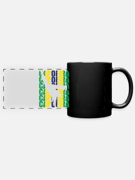 Capoeira - Panorama-Tasse farbig - Schwarz