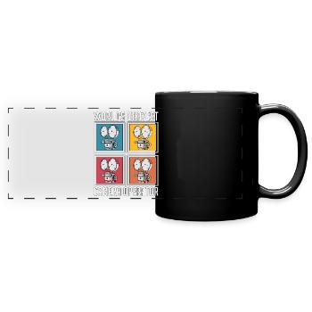 Le film rétro le plus acceptable du monde des cadreurs - Mug panoramique uni - noir - Devant