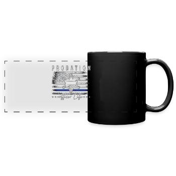 Probation Officer Life Corrections Parole Officer - Full Colour Panoramic Mug - black - Front