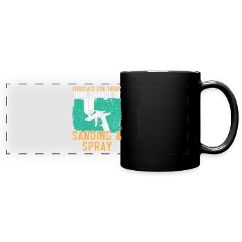 I can't, I have plans in the cabin Karos - Full Colour Panoramic Mug - black - Front