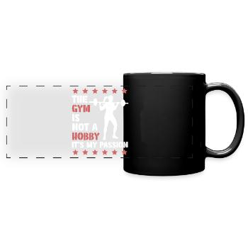 Fitness Sport Gym - Mug panoramique uni - noir - Devant