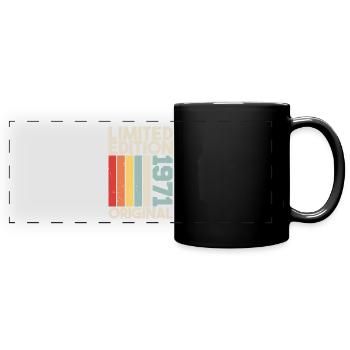 1971 - Limited Edition Birthday Gift 1971 Original - Panorama-Tasse farbig - Schwarz - Vorne