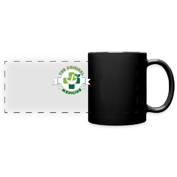 Herbalism The Original Medicine Herbal Herbalist - Full Colour Panoramic Mug - black - Front
