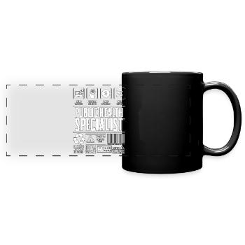 Public Health Specialist Scientist Health Worker - Full Colour Panoramic Mug - black - Front