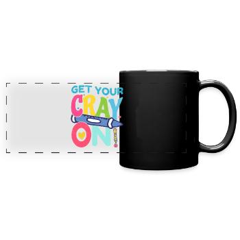 Primary School Teacher Kindergarten Educator - Full Colour Panoramic Mug - black - Front