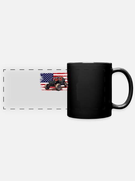 UTV SXS Racing - Panorama-Tasse farbig - Schwarz