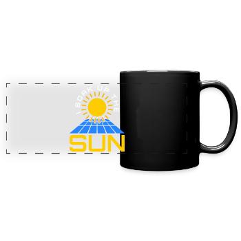 Renewable Energy Solar Solar Cell - Full Colour Panoramic Mug - black - Front