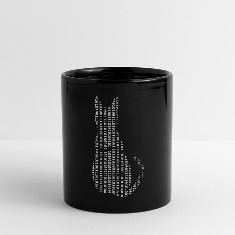 Informatiker Katze Admin Programmierer Panorama-Tasse farbig