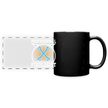 Professioneller Fixologe - Panorama-Tasse farbig - Schwarz - Vorne