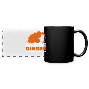 Redhead Saying Redhead Red Hair - Full Colour Panoramic Mug - black - Front