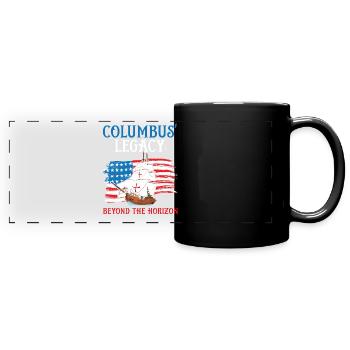 L’héritage de Christophe Colomb : au-delà de l’horizon Kolu - Mug panoramique uni - noir - Devant