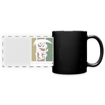 Kettenwaffe Kusarigama Japan Kampfkunst Ninja - Panorama-Tasse farbig - Schwarz - Vorne