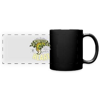 Leopard Gecko Is Cold Blooded But Warms Reptiles - Full Colour Panoramic Mug - black - Front