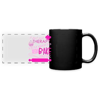 Confectioner, bakery, confectionery, baking - Full Colour Panoramic Mug - black - Front