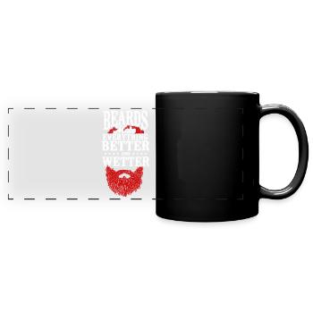 Beard Lover Bearded Man Ginger - Full Colour Panoramic Mug - black - Front