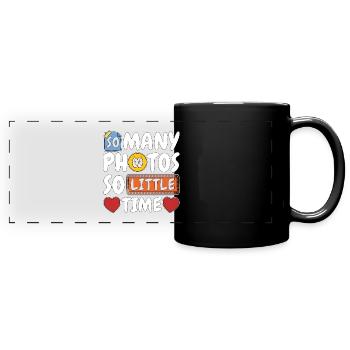 Scrapbooking So Many Photos So Little Papercraft - Panorama-Tasse farbig - Schwarz - Vorne