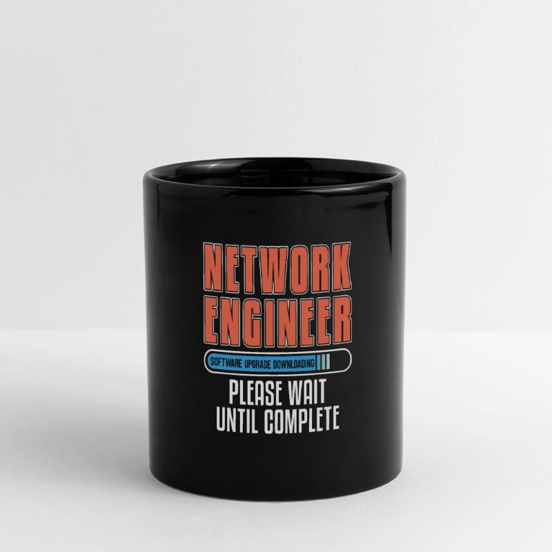 Network Engineer Software Upgrade Computer Science Panorama-Tasse farbig